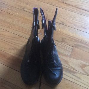 Girls combat boots
